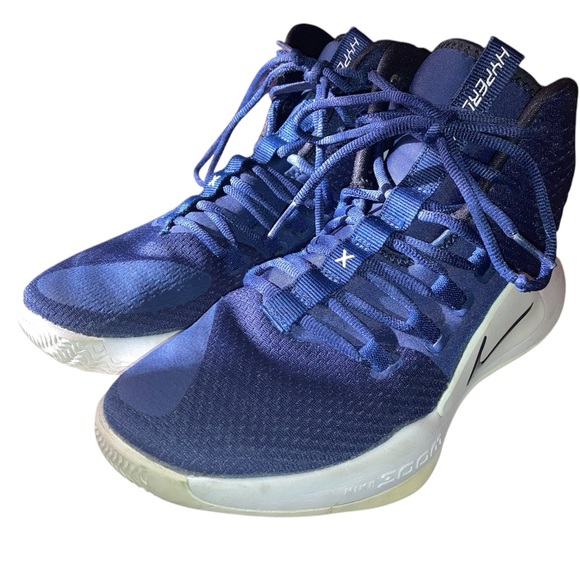 Nike Hyper Dunks X TB Basketball Shoes size 7.5 Navy Color - Picture 3 of 8